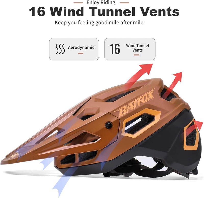 BATFOX Bike Helmet,Mountain Bike Helmet Helmets for Men Women Adults Youth - Image 4